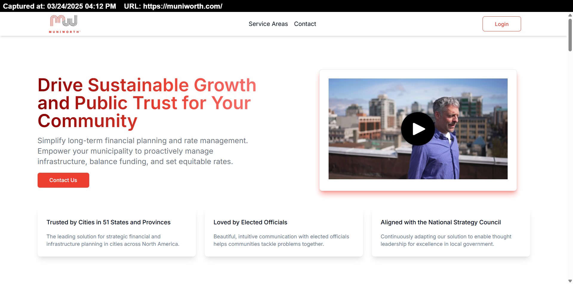 Muniworth Innovations Inc. Website